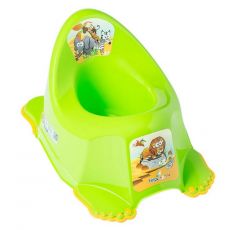 Детский горшок Tega Baby со звуковыми эффектами антискользящий Safari Сафари зеленый