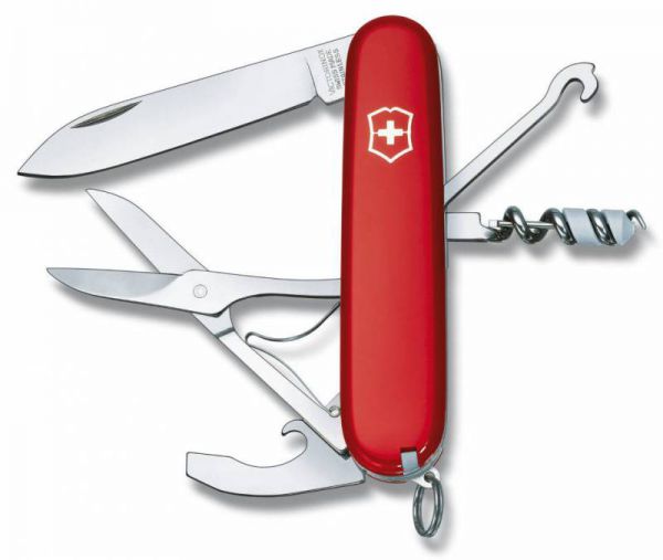 Нож туристический Victorinox Compact 1.3405 91мм 15 функций красный